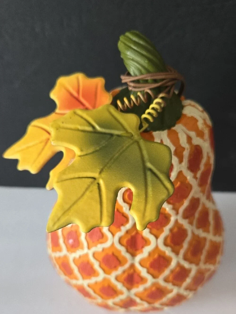 Robert Stanley Design Autumn Resin Mosaic Decorative Pumpkin & Gourd Set
